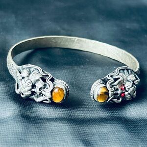 Silver and Gold-Toned Women's chinese Bracelet